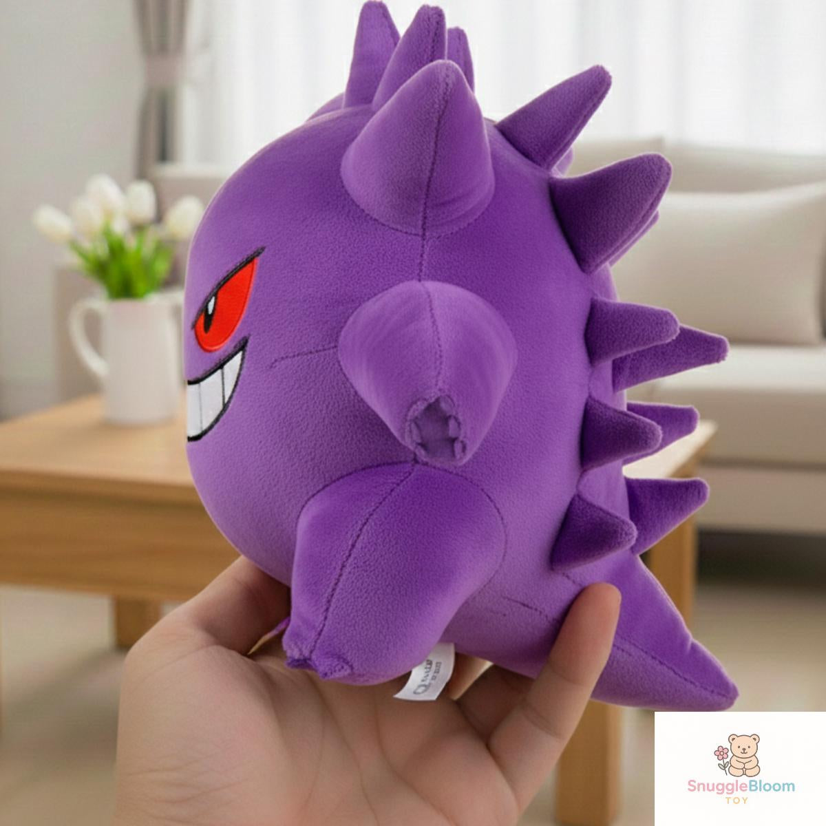 Anime Inspired Purple Ghost Plush Toy Kawaii Stuffed Doll Soft Plush Figure Gift for Kids