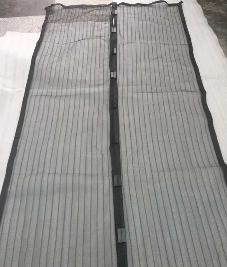 BreezeBarrier Reinforced Magnetic Screen Door – Hands-Free Mesh Curtain with Heavy-Duty Magnets, Self-Closing Screen for Front Door, Patio, Balcony & Sliding Door (Pet & Kid Friendly)