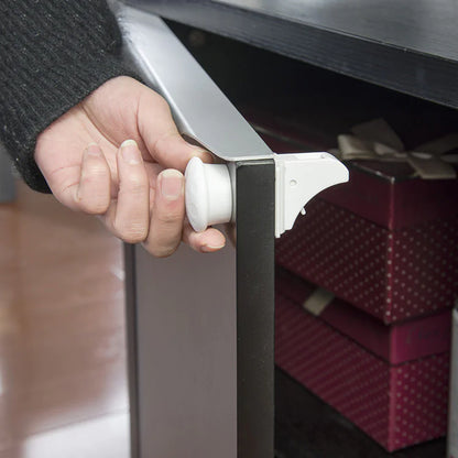 Hidden Magnetic Cabinet Safety Locks (8-Pack) – No-Drill Baby Proofing Latches for Cabinets & Drawers, Childproof Invisible Locks for Kitchen, Bathroom & Furniture